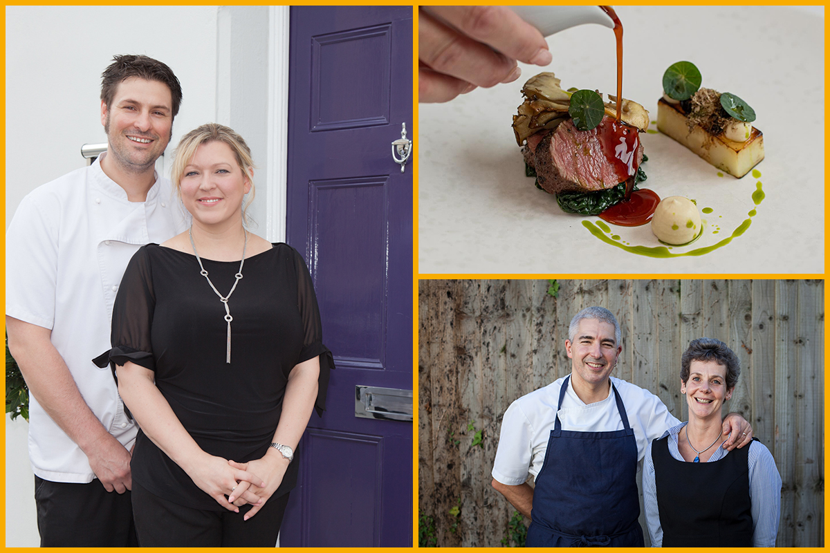 Restaurateurs John & Helen Howe, David & Helen Everitt-Matthias